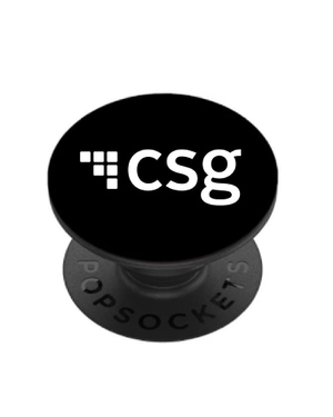 Black With White Pop Socket